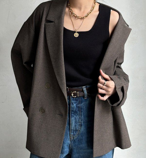  「スクエアニットタンク」|ニット・セーター|