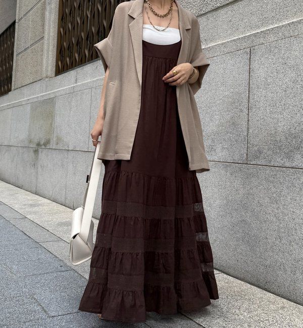  「【新色追加】メッシュ半袖ジャケット」|テーラードジャケット|