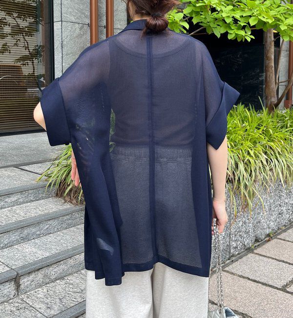  「【新色追加】メッシュ半袖ジャケット」|テーラードジャケット|