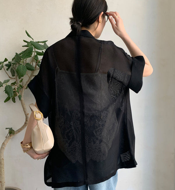  「【新色追加】メッシュ半袖ジャケット」|テーラードジャケット|