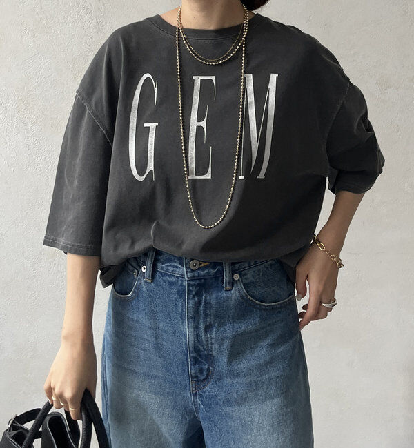  「ピグメントロゴTEE」|Tシャツ・カットソー|ブラック