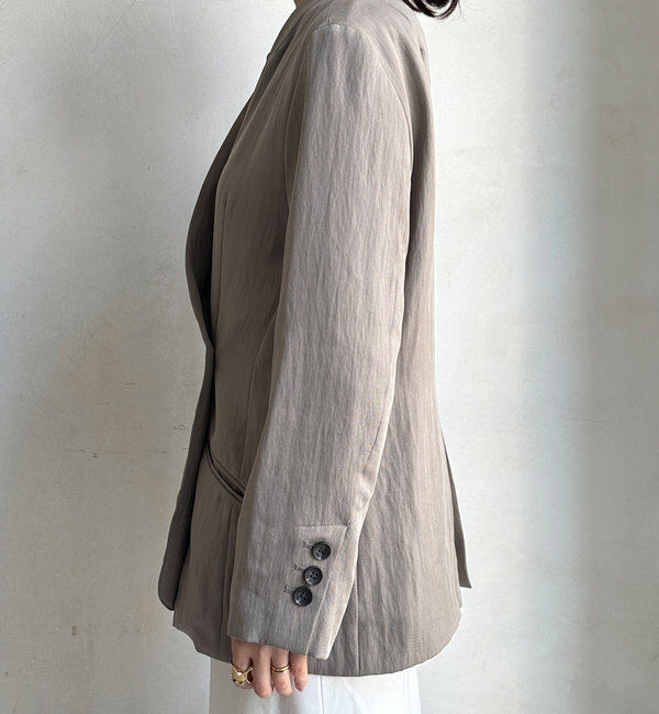  「ノーカラージャケット」|テーラードジャケット|