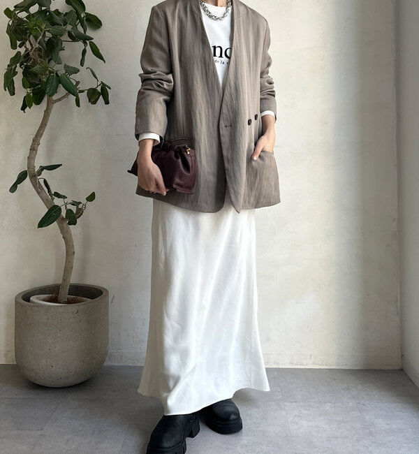  「ノーカラージャケット」|テーラードジャケット|