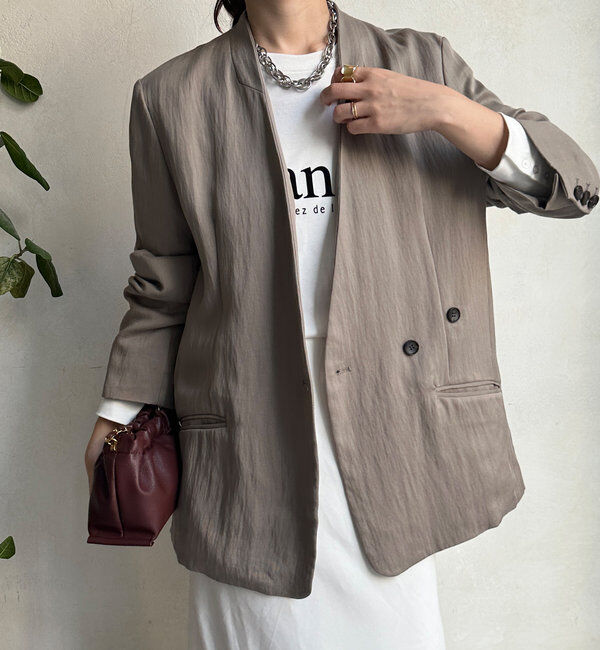  「ノーカラージャケット」|テーラードジャケット|