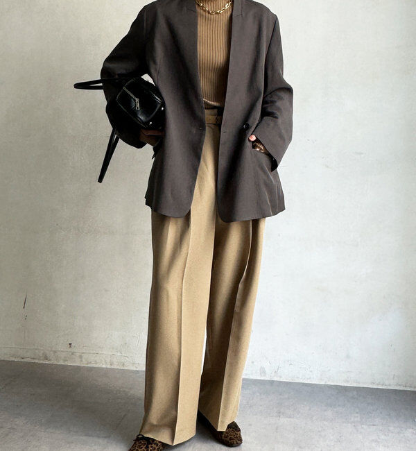  「ノーカラージャケット」|テーラードジャケット|