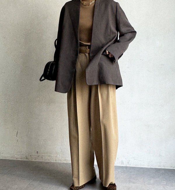  「ノーカラージャケット」|テーラードジャケット|