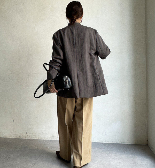  「ノーカラージャケット」|テーラードジャケット|