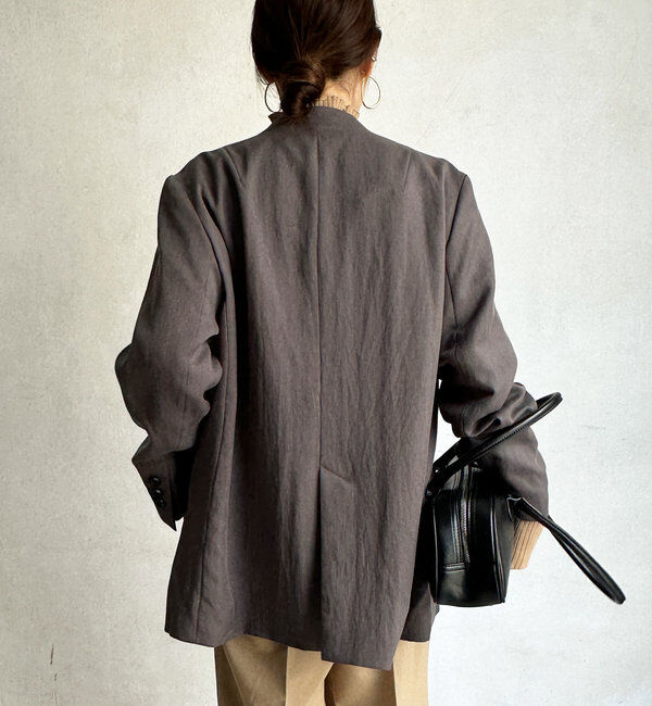  「ノーカラージャケット」|テーラードジャケット|