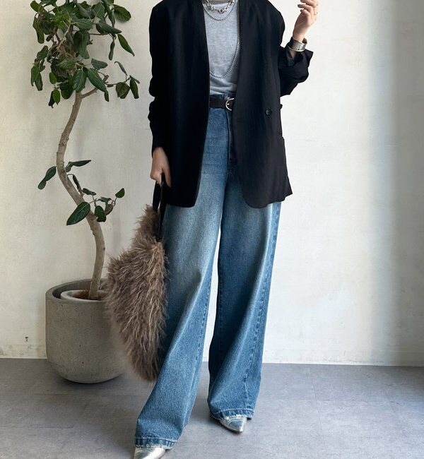  「ノーカラージャケット」|テーラードジャケット|