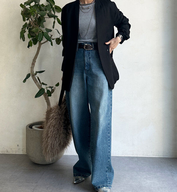  「ノーカラージャケット」|テーラードジャケット|