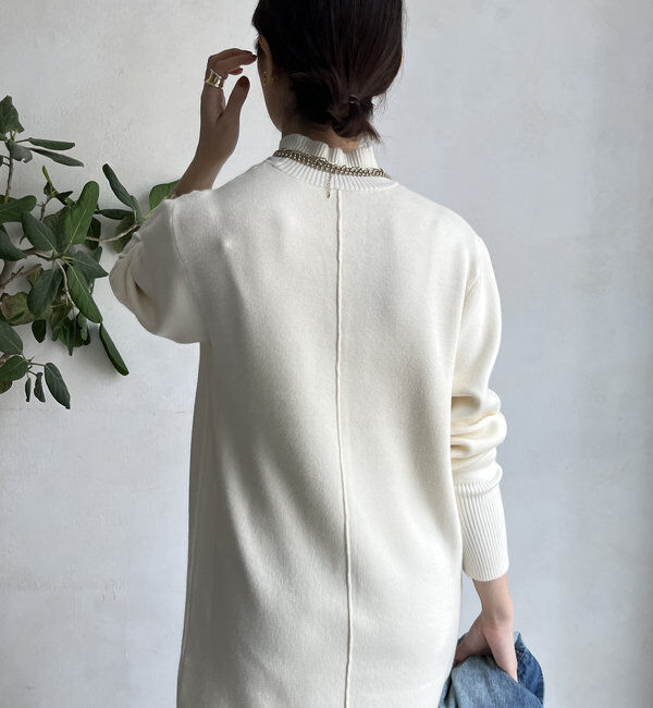  「【WEB限定】ケープアンサンブルニットワンピースセット」|スーツ|