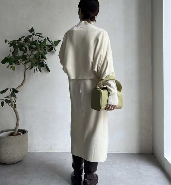  「【WEB限定】ケープアンサンブルニットワンピースセット」|スーツ|