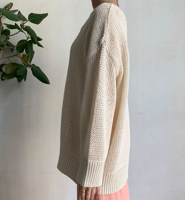  「コットンローゲージプルオーバー」|ニット・セーター|