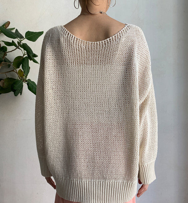  「コットンローゲージプルオーバー」|ニット・セーター|