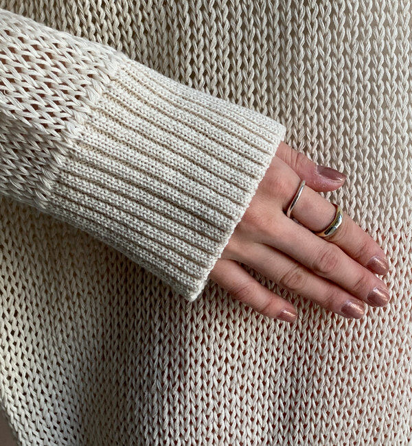  「コットンローゲージプルオーバー」|ニット・セーター|