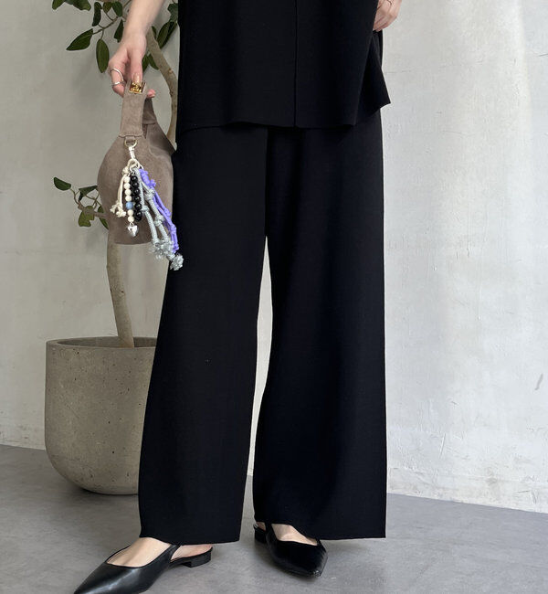  「【WEB限定】ロングニットベスト＋ニットパンツセット」|スーツ|