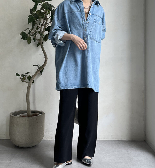  「【WEB限定】ロングニットベスト＋ニットパンツセット」|スーツ|