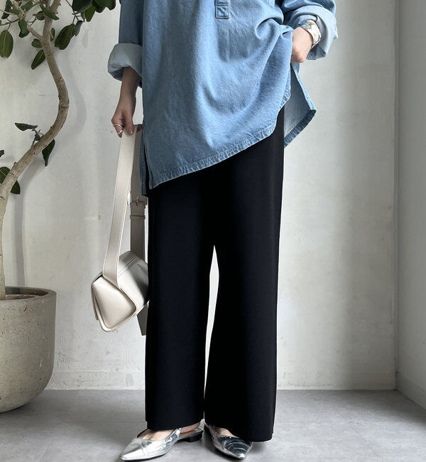  「【WEB限定】ロングニットベスト＋ニットパンツセット」|スーツ|