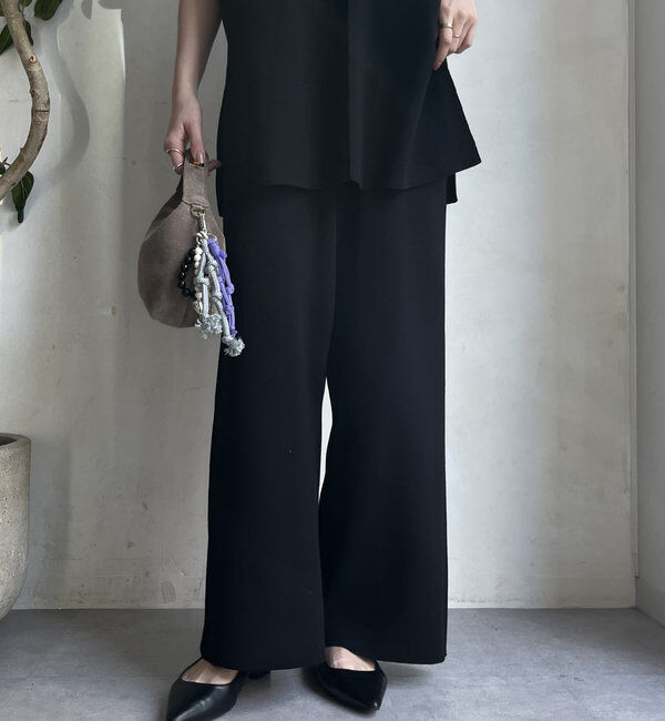  「【WEB限定】ロングニットベスト＋ニットパンツセット」|スーツ|