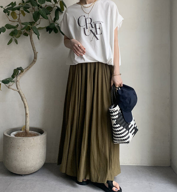  「【WEB限定】ドロストミックスロゴTEE」|Tシャツ・カットソー|