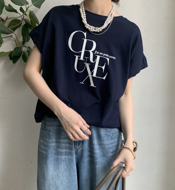  「【WEB限定】ドロストミックスロゴTEE」|Tシャツ・カットソー|