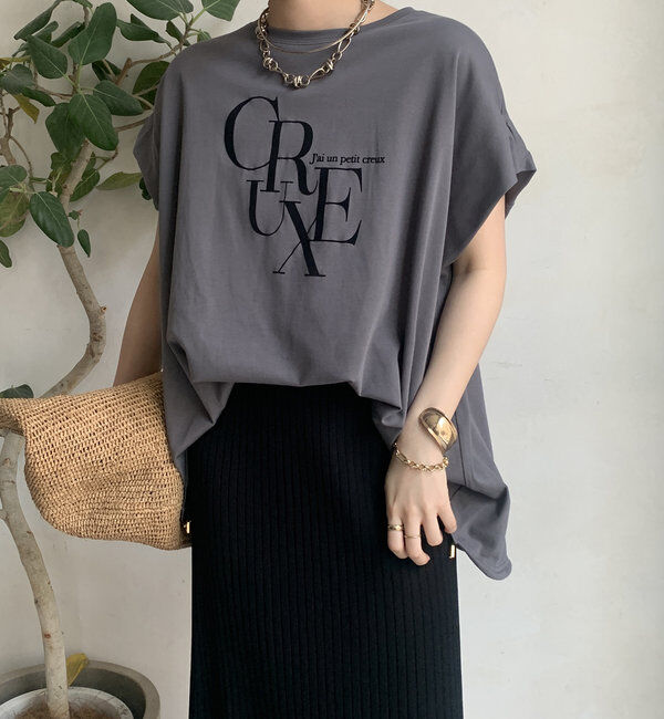  「【WEB限定】ドロストミックスロゴTEE」|Tシャツ・カットソー|