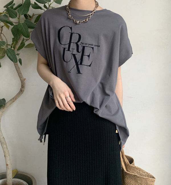  「【WEB限定】ドロストミックスロゴTEE」|Tシャツ・カットソー|