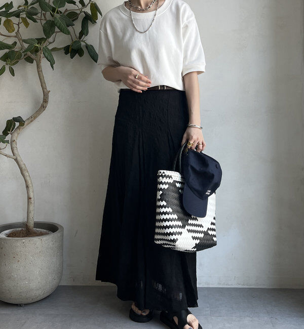  「バック刺繍半袖裏毛スウエット」|Tシャツ・カットソー|