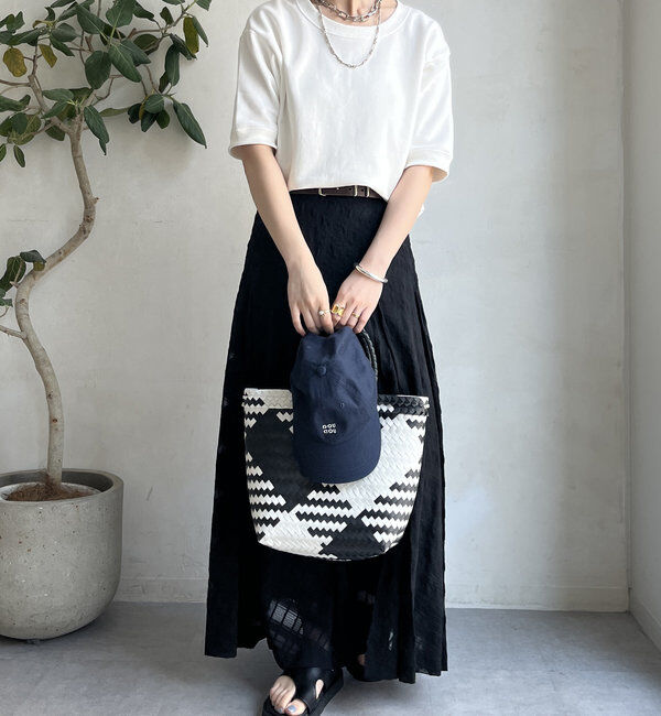  「バック刺繍半袖裏毛スウエット」|Tシャツ・カットソー|