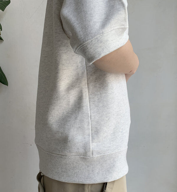  「バック刺繍半袖裏毛スウエット」|Tシャツ・カットソー|
