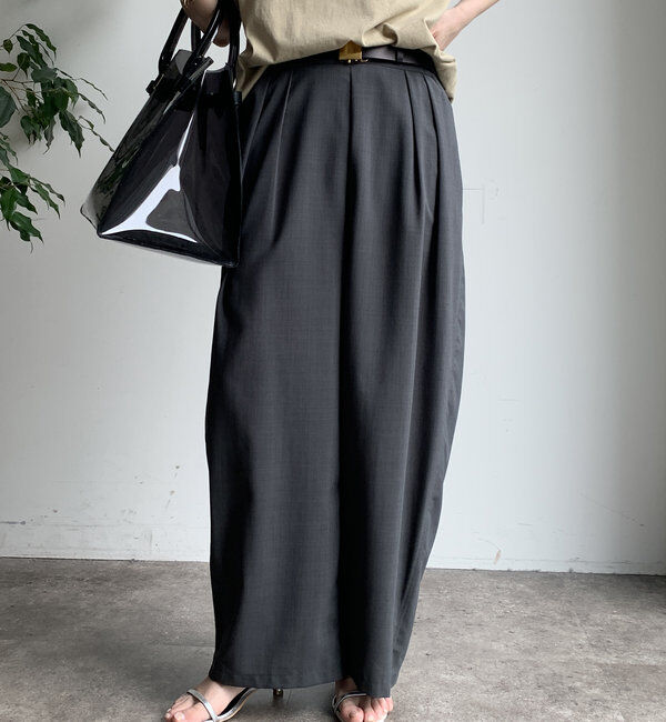  「【WEB限定】 ボリュームタックパンツ」|チノ|