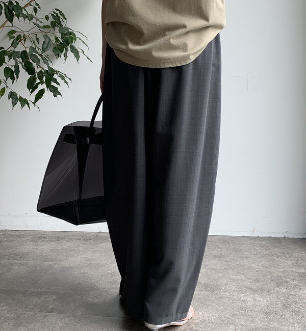  「【WEB限定】 ボリュームタックパンツ」|チノ|