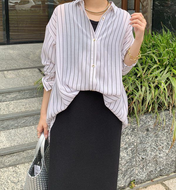  「2WAYシアーストライプシャツ」|シャツ・ブラウス|