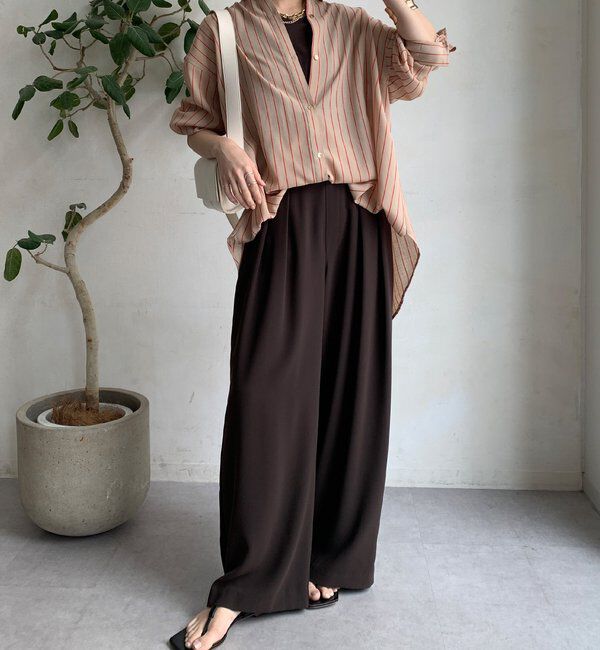  「2WAYシアーストライプシャツ」|シャツ・ブラウス|