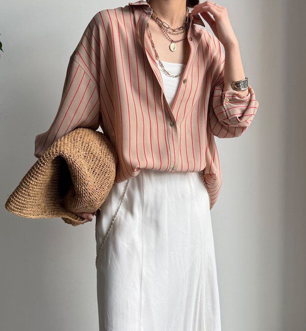  「2WAYシアーストライプシャツ」|シャツ・ブラウス|