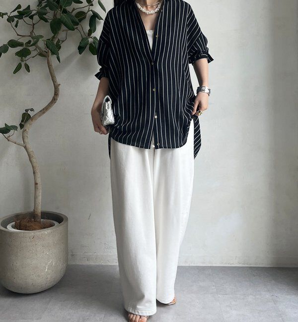  「2WAYシアーストライプシャツ」|シャツ・ブラウス|