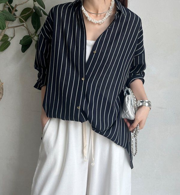  「2WAYシアーストライプシャツ」|シャツ・ブラウス|