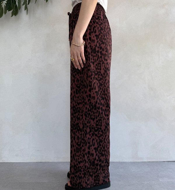  「レオパードイージーパンツ」|チノ|