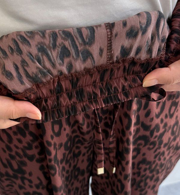  「レオパードイージーパンツ」|チノ|