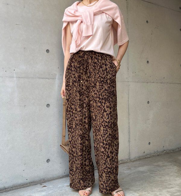  「レオパードイージーパンツ」|チノ|