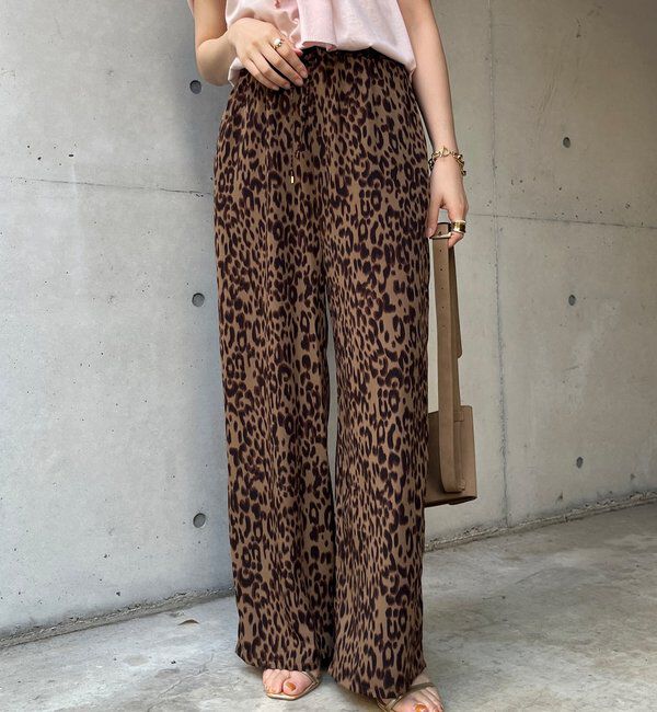 「レオパードイージーパンツ」|チノ|
