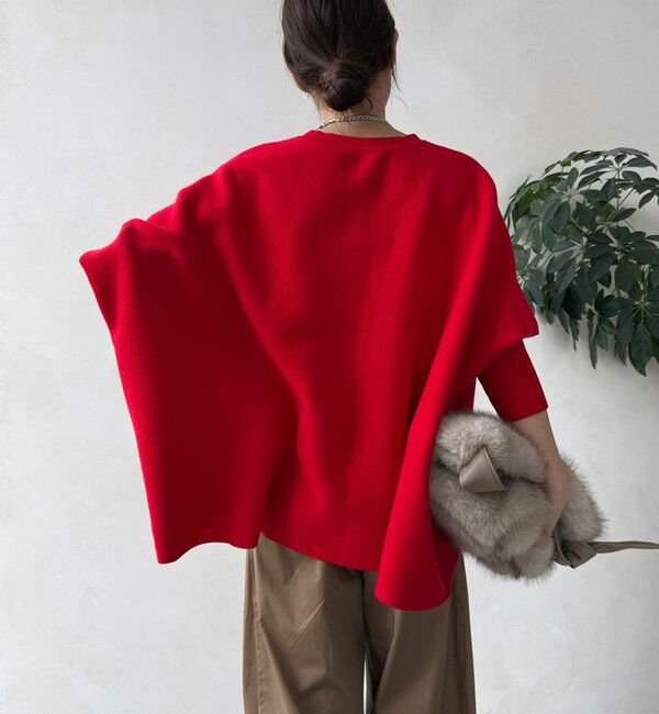  「【WEB限定】ポンチョニット」|ニット・セーター|