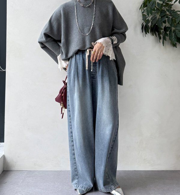  「【WEB限定】ポンチョニット」|ニット・セーター|