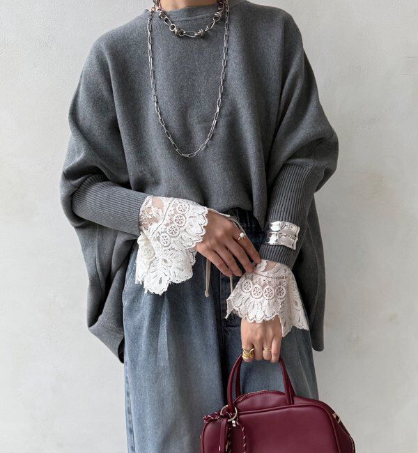  「【WEB限定】ポンチョニット」|ニット・セーター|