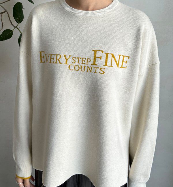  「【WEB限定】ダブルジャガードロゴニット」|ニット・セーター|