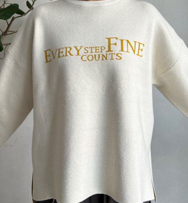  「【WEB限定】ダブルジャガードロゴニット」|ニット・セーター|