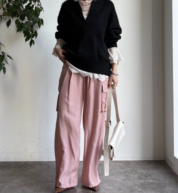  「深Vスリットニット」|ニット・セーター|