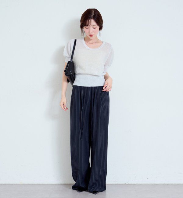  「*【新色追加/4色展開】ラメシアーニットプルオーバー」|カーディガン|