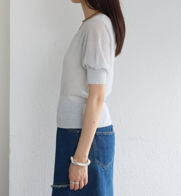  「*【新色追加/4色展開】ラメシアーニットプルオーバー」|カーディガン|