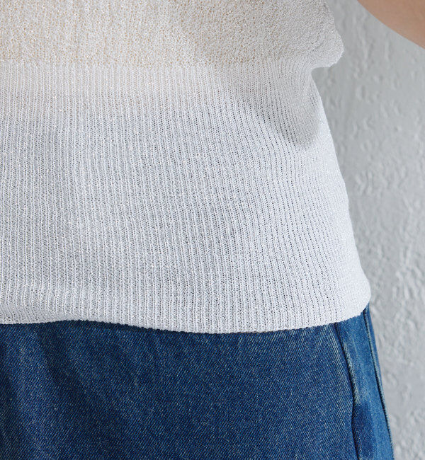  「*【新色追加/4色展開】ラメシアーニットプルオーバー」|カーディガン|